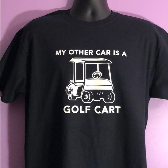 Boutique T-shirt, My Other Car Is A Golf Cart - Picture 1 of 2